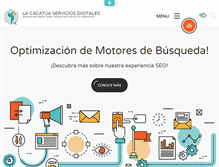 Tablet Screenshot of lacacatua.com